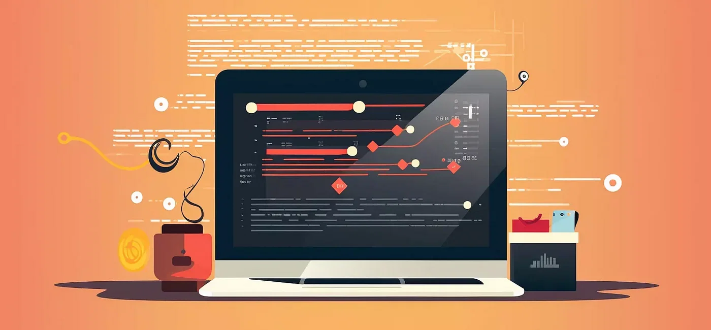 A graph displayed on a laptop screen showcasing the progress of web development for new websites, while keeping track of any mistakes made during the process.